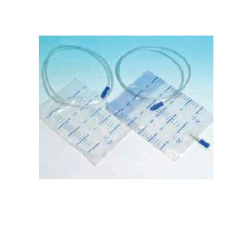 SACCA RACCOLTA URINA DA LETTO IN PVC NON STERILE VOLUME 2 LITRI TUBO LUNGHEZZA 130 CM 30 PEZZI