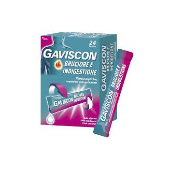 GAVISCON BRUCIORE E INDIGESTIONE 500 MG/213 MG/325 MG SOSPENSIONE ORALE GUSTO MENTA