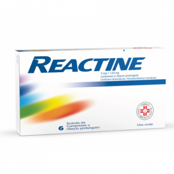 REACTINE 5 MG + 120 MG COMPRESSE A RILASCIO PROLUNGATO
