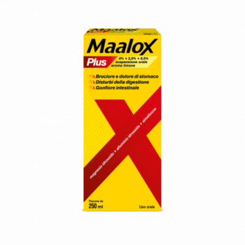 MAALOX PLUS 4% + 3,5% + 0,5% SOSPENSIONE ORALE AROMA LIMONE