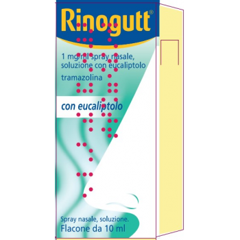 RINOGUTT 1 MG/ML SPRAY NASALE, SOLUZIONE CON EUCALIPTOLO - FLACONE DA 10 ML