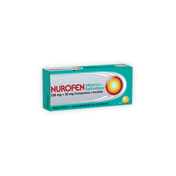 NUROFEN INFLUENZA E RAFFREDDORE 200 MG + 30 MG COMPRESSE RIVESTITE