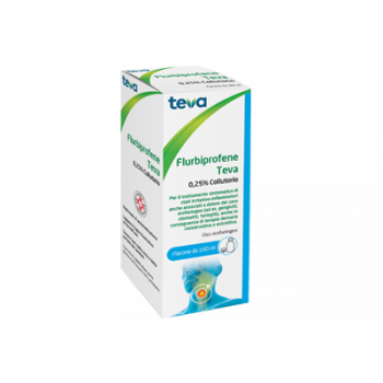 FLURBIPROFENE TEVA 0,25%