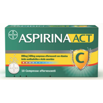 ASPIRINAACT 800 MG /480 MG COMPRESSE EFFERVESCENTI CON VITAMINA C