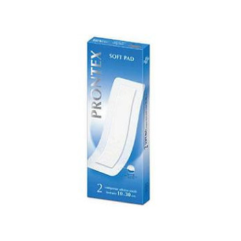 GARZA COMPRESSA PRONTEX SOFT PAD 10X30 CM 2 PEZZI
