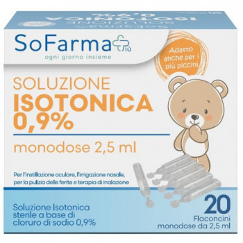 SOFARMAPIÙ SOLUZIONE SALINA 0,9% 20 FLACONI 2,5ML