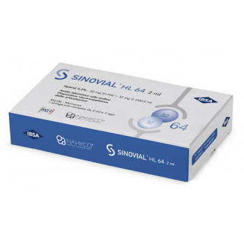 SIRINGA INTRA-ARTICOLARE SINOVIAL HL 64 ACIDO IALURONICO SALE SODICO 3,2% 32MG H-HA + 32MG H-LA/2ML 2 ML