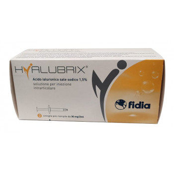 SIRINGA INTRA-ARTICOLARE HYALUBRIX ACIDO IALURONICO 1,5% 30 MG 2 ML 3 PEZZI NO ETO