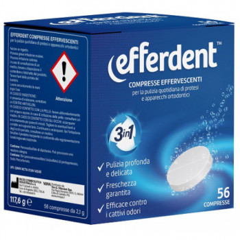EFFERDENT 56 COMPRESSE EFFERVESCENTI