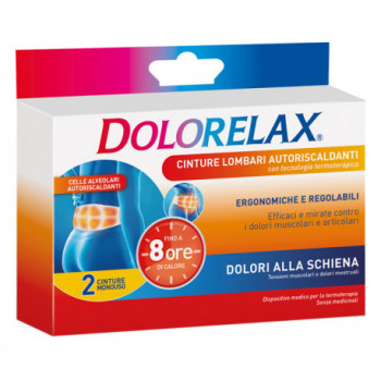 CINTURA LOMBARE AUTORISCALDANTE DOLORELAX 2 PEZZI