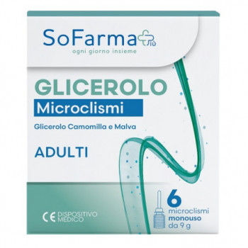 SOFARMAPIÙ GLICEROLO MICROCLISMI ADULTI 9G 6 PEZZI
