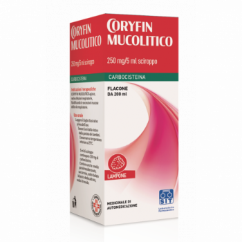 CORYFIN MUCOLITICO 250 MG/5 ML SCIROPPO