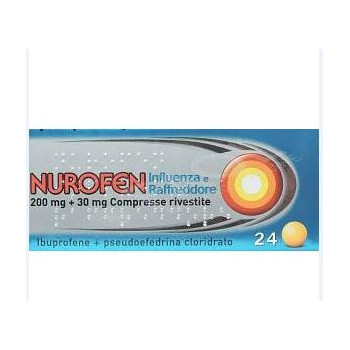 NUROFEN INFLUENZA E RAFFREDDORE 200 MG + 30 MG COMPRESSE RIVESTITE
