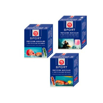 TAPPO AURICOLARE IN SILICONE PIC SPORT PER BAMBINI 2 PEZZI