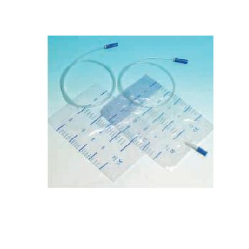 SACCA RACCOLTA URINA DA LETTO IN PVC NON STERILE VOLUME 2 LITRI TUBO LUNGHEZZA 90 CM 30 PEZZI