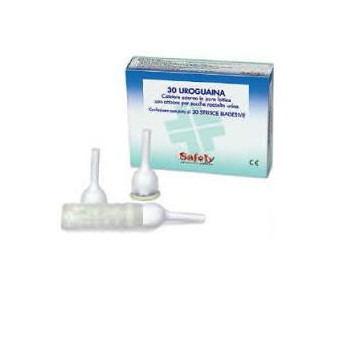 CATETERE ESTERNO CON STRISCIA BIADESIVA UROGUAINA 25 MM 30 PEZZI