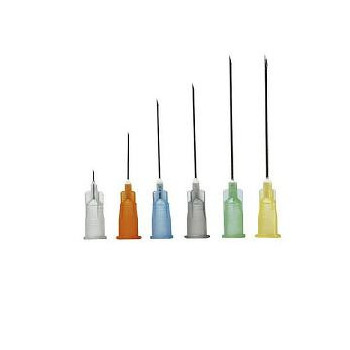 AGO STERILE PIC IN BLISTER SINGOLO CONO LUER LOCK GAUGE21 0,60X25MM CODICE COLORE BLU CHIARO 100 PEZZI