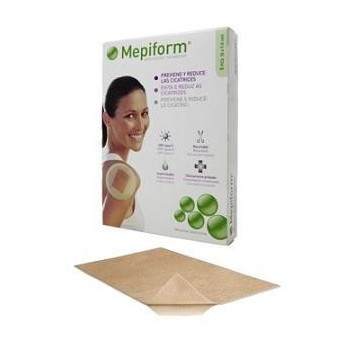 MEDICAZIONE MEPIFORM ATRAUMATICA PER CICATRICI E CHELOIDI NON STERILE 4X30 CM 5 PEZZI