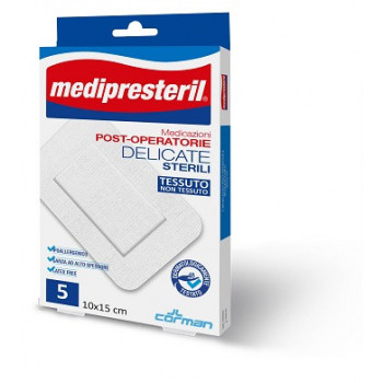 MEDICAZIONE POST OPERATORIA MEDIPRESTERIL DELICATA TNT 10X15CM 5 PEZZI