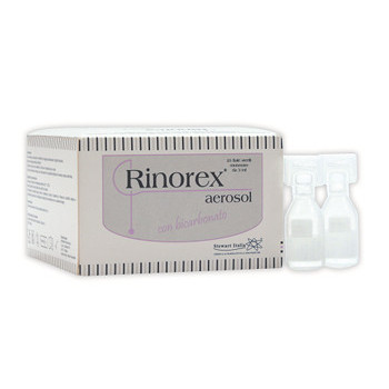 FIALA PER AEROSOL RINOREX BICARBONATO 25 FIALE 3 ML