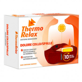 THERMORELAX FASCIA DOLORE COLLO SPALLE FASCIA+4 DISPOSITIVI AUTORISCALDANTI