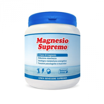Natural Point Magnesio Supremo 300 g Polvere solubile Stanchezza e affaticamento Supporto muscolatura e sistema nervoso