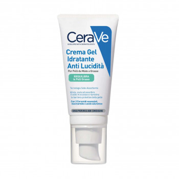 CERAVE CREMA GEL VISO IDRAT ANTI-LUCIDITÀ SEBO ASSORBENTE PER PELLI DA MISTE A GRASSE 50ML