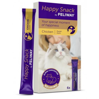FELIWAY HAPPY SNACK CHICKEN 6 STICKS