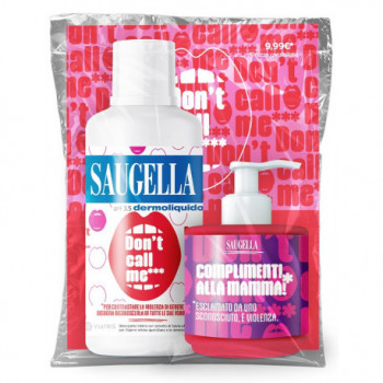 SAUGELLA BUNDLE DERMOLIQUIDO DON'T CALL ME 1 SAUGELLA DERMOLIQUIDO 500 ML CON ETICHETTA EDIZIONE LIMITATA + 1 MINISIZE SAMPL