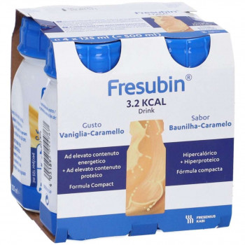 FRESUBIN 3.2 KCAL DRINK VANIGLIA CARAMELLO 4 FLACONI 125ML