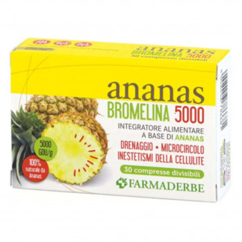 FARMADERBE ANANAS BROMELINA 5000 INTEGRATORE DRENANTE 30CPR