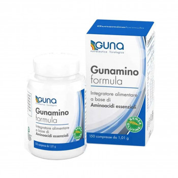GUNA GUNAMINOFORMULA INTEGRATORE CON 8 AMINOACIDI ESSENZIALI 150CPR