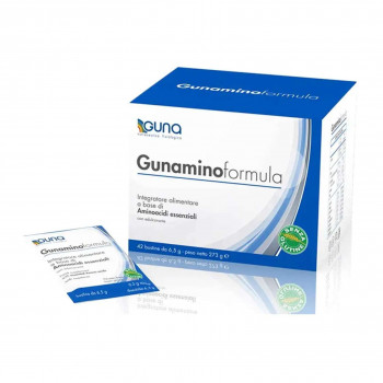 GUNA GUNAMINOFORMULA INTEGRATORE CON 8 AMINOACIDI ESSENZIALI 42BST