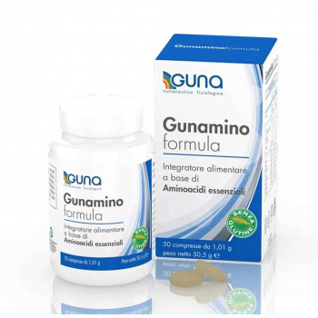 GUNA GUNAMINOFORMULA INTEGRATORE CON 8 AMINOACIDI ESSENZIALI 50CPR