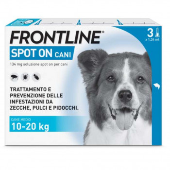 FRONTLINE SPOT ON CANI (10-20KG) ANTIPARASSITARIO X3 PIPETTE