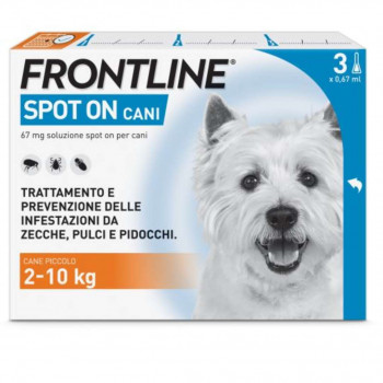 FRONTLINE SPOT ON CANI ANTIPARASSITARIO (2-10KG) X3 PIPETTE