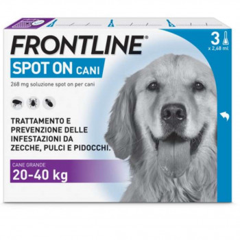 FRONTLINE SPOT ON CANI ANTIPARASSITARIO (20-40KG) X3 PIPETTE