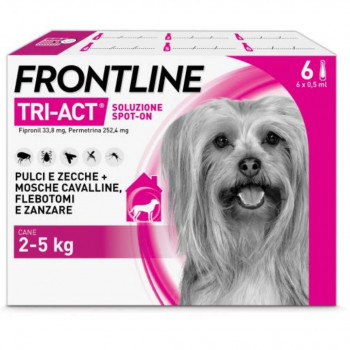 FRONTLINE TRI ACT ANTIPARASSITARIO E LEISHMANIOSI CANI (TAGLIA XS 2-5KG) X6 PIPETTE