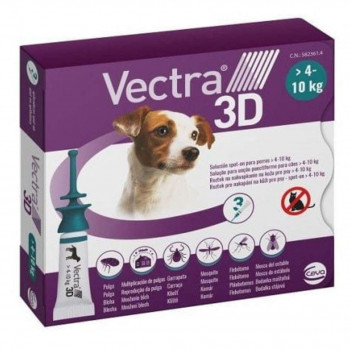 VECTRA 3D SPOT-ON ATIPARASSITARIO CANI (4-10 KG) 3 PEZZI