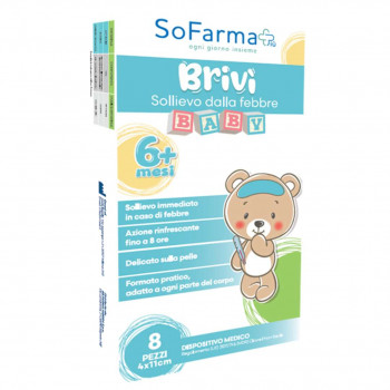 SOFARMAPIÙ BRIVI SOLLIEVO FEBBRE CEROTTO RINFRESCANTE 8PZ