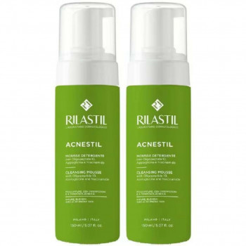RILASTIL ACNESTIL MOUSSE DETERGENTE 2 PEZZI 165 ML CAD.