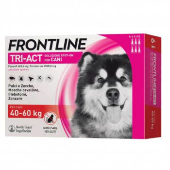 FRONTLINE TRI ACT CANI 40–60 KG ANTIPARASSITARIO 6 PIPETTE
