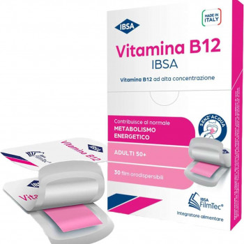 IBSA INTEGRATORE VITAMINA B12 ENERGIA STANCHEZZA SISTEMA NERVOSO FILM 30PZ