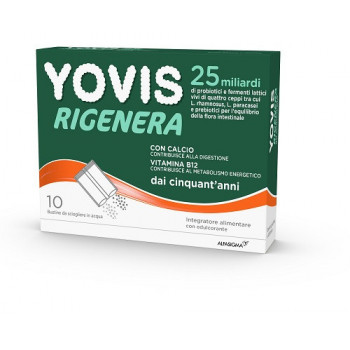 YOVIS RIGENERA 50+ INTEGRATORE PROBIOTICI FLORA INTESTINALE 10 BUSTINE