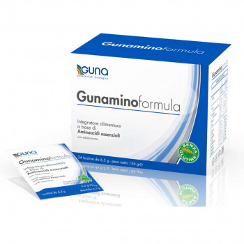 GUNA GUNAMINOFORMULA INTEGRATORE CON 8 AMINOACIDI ESSENZIALI 24BST
