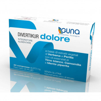 GUNA DIVERTIKUR DOLORE INTEGRATORE CRAMPI INTESTINO 30 COMPRESSE
