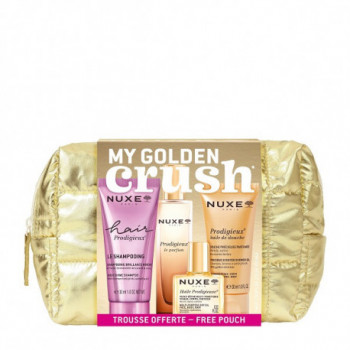NUXE TROUSSE PRODIGIEUX 2026 1 WASH HAIR PRODIGIEUSE 30 ML + 1 HUILE PRODIGIEUSE 10 ML + 1 PRODIGEUX LE PARFUM 15 ML + 1 SHOWER 