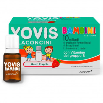 YOVIS BAMBINI INTEGRATORE FERMENTI LATTICI FRAGOLA 10 FIALE DA 10ML
