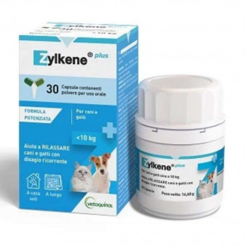 ZYLKENE PLUS MANGIME COMPLEMENTARE CANI GATTI ANTISTRESS ANSIA 30 CAPSULE