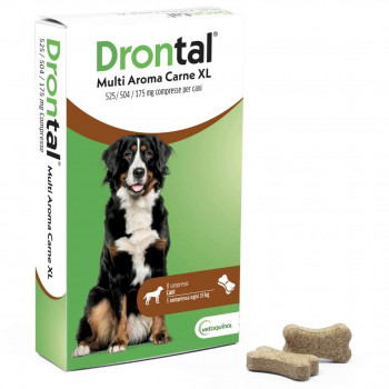 DRONTAL MULTI CANE TAGLIA XL VERMIFUGO ANTIPARASSITARIO 8 COMPRESSE